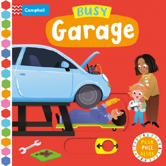 Busy Garage Книга с движущимися элементами