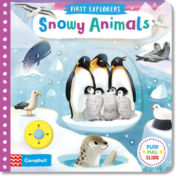 First Explorers: Snowy Animals книга с движущимися элементами SALE