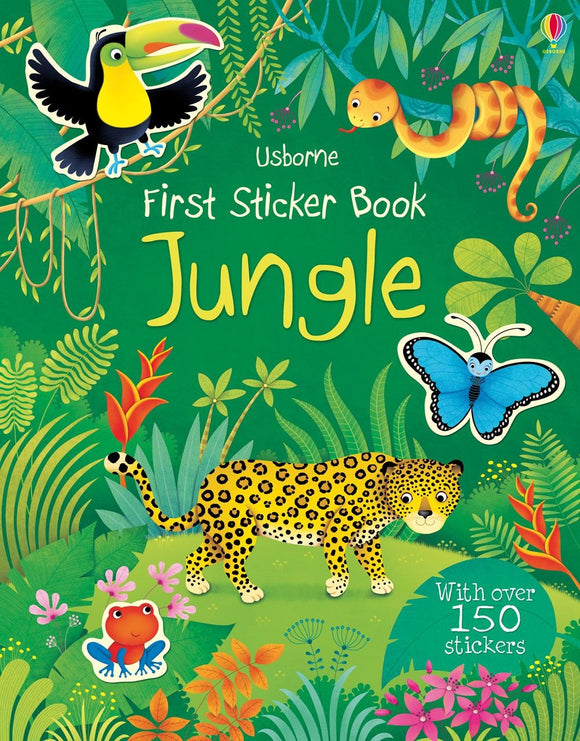 Книга со стикерами First Sticker Book: Jungle