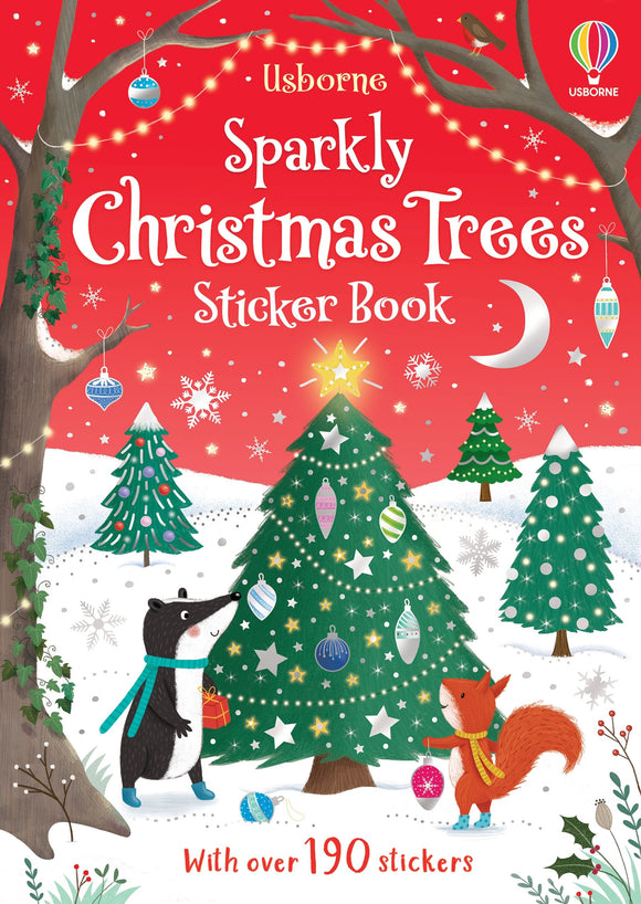 Sparkly Christmas Trees Sticker Book Книга с наклейками