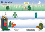 Sparkly Christmas Trees Sticker Book Книга с наклейками