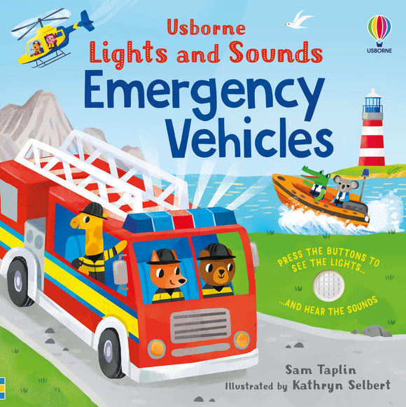 Lights and Sounds Emergency Vehicles Книга со звуковыми и световыми эффектами