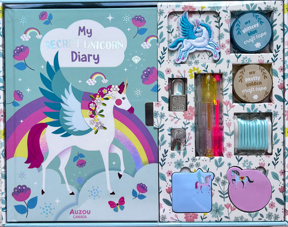 My secret unicorn diary Набор блокнот+ канцелярские принадлежности