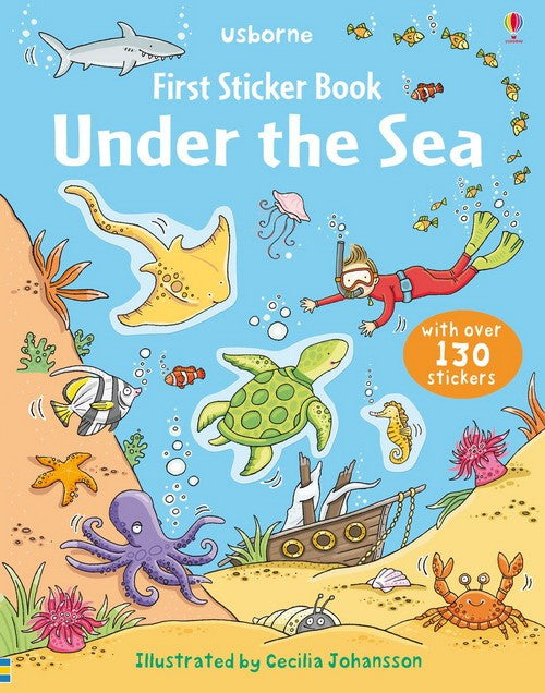 Книга с наклейками First Sticker Book: Under the Sea
