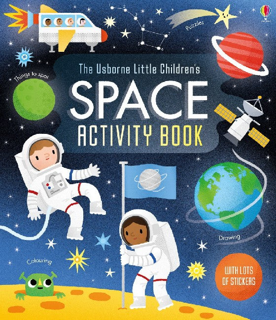 Little Children's Space Activity Book Книга с наклейками