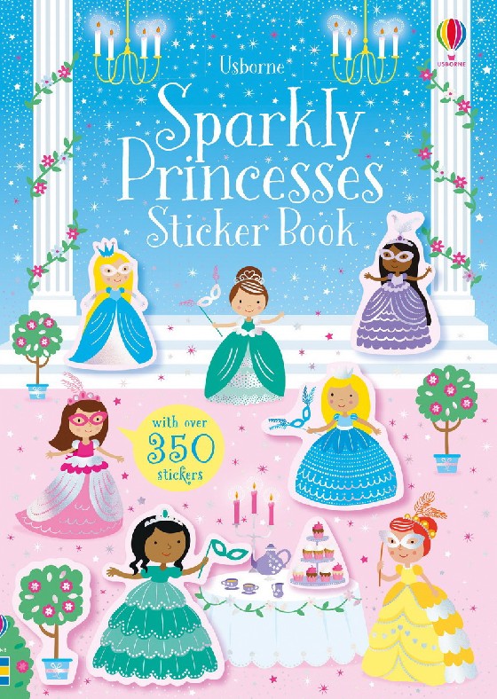 Книга с наклейками Sparkly Princesses Sticker Book