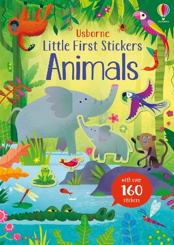 Книга с наклейками Little First Stickers: Animals