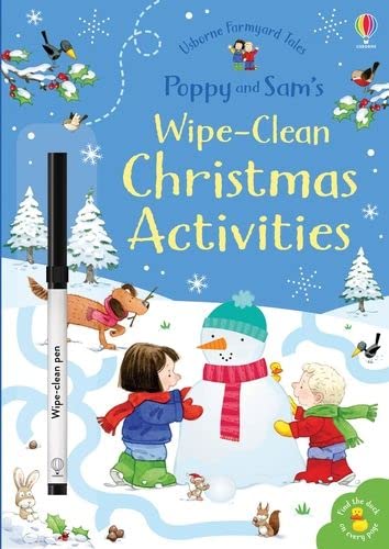 Poppy and Sam's Wipe-Clean Christmas Activities Книга пиши-стирай