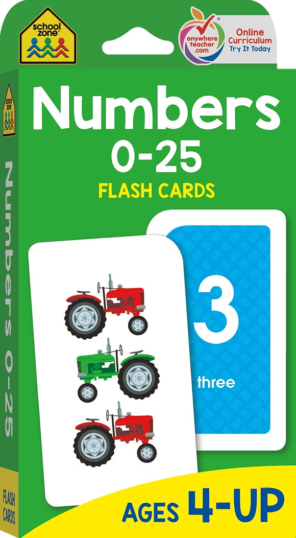 Карточки Numbers 0-25 Flash Cards