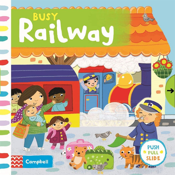 Книга с движущимися элементами Busy Railway