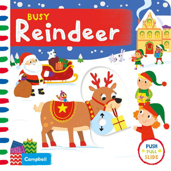 Busy Reindeer Книга с движущимися элементами