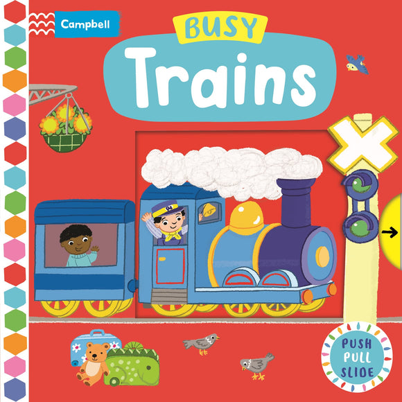 Книга с движущимися элементами Busy Trains