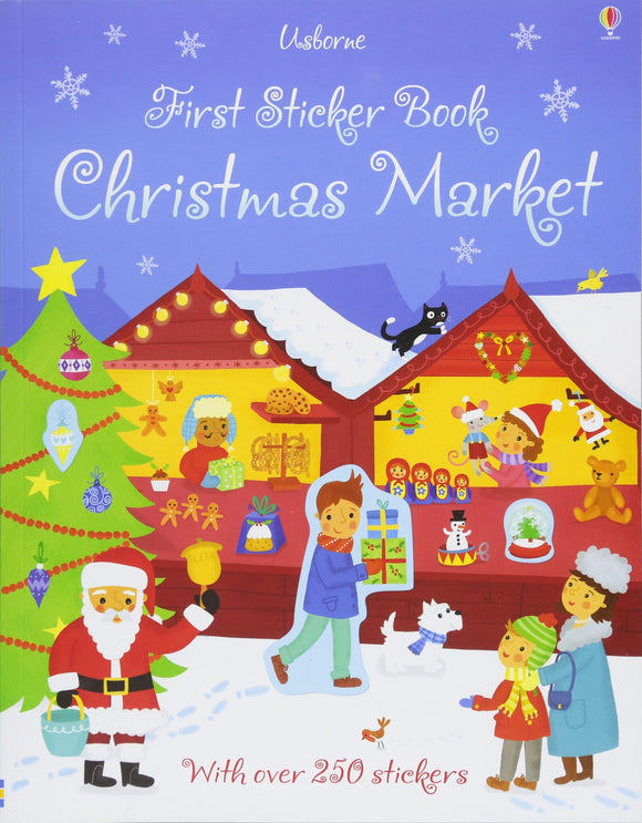 First Sticker Book: Christmas Market Книга с наклейками