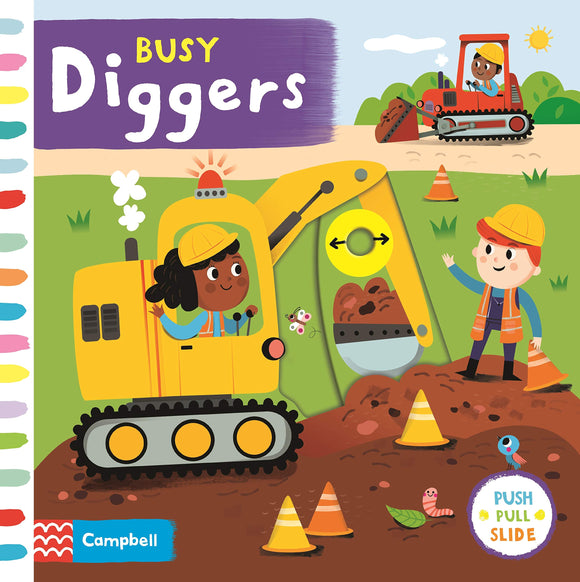 Busy Diggers Книга с движущимися элементами