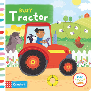 Книга с движущимися элементами Busy Tractor