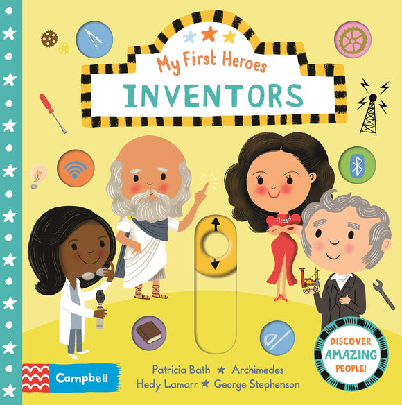 Книга с движущимися элементами My First Heroes: Inventors