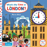 Книга с движущимися элементами What's the Time in London? (Книга со скидкой, тк немного заломлен угол)