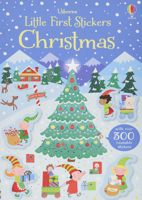 Книга с наклейками Little First Stickers: Christmas