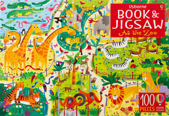 At the Zoo (Usborne Book and Jigsaw) Книга и пазл набор
