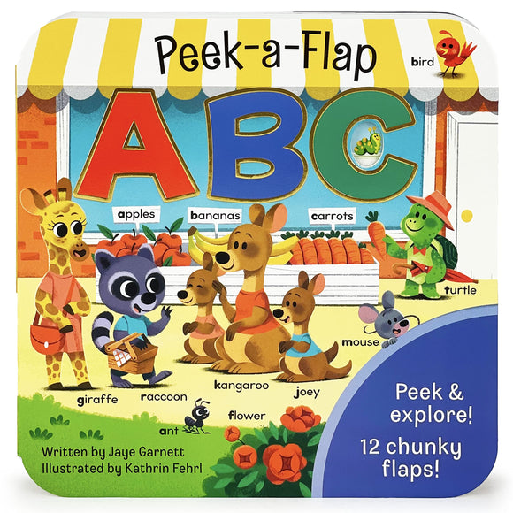 ABC Peek-a-Flap Board Book Книга со створками