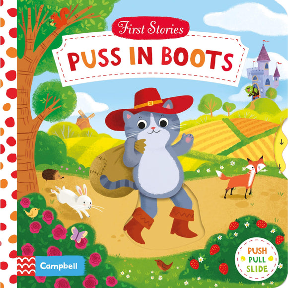 Книга с движущимися элементами First Stories: Puss in Boots