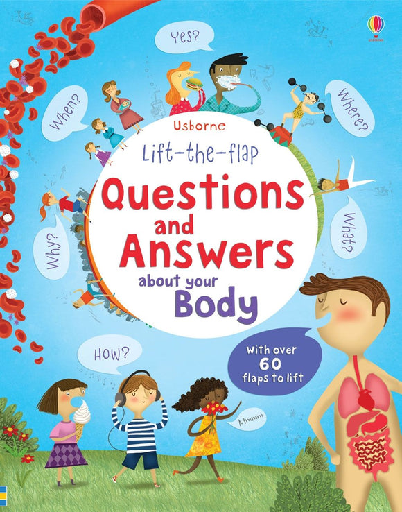 Книга с окошками Lift-the-Flap Questions and Answers about Your Body