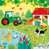 Book and 3 jigsaws: on the farm Набор и 3 пазлов и книги