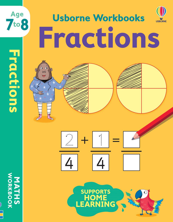 Книга Usborne Workbooks: Fractions 7-8 (Age 7 to 8)