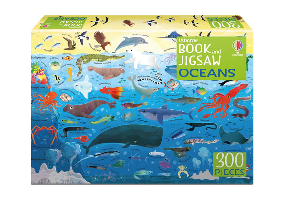 Book and Jigsaw Oceans Пазл из 300 элементов и книга в наборе