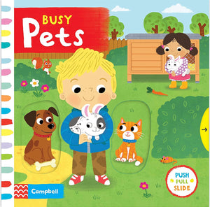 Busy Pets Книга с движущимися элементами